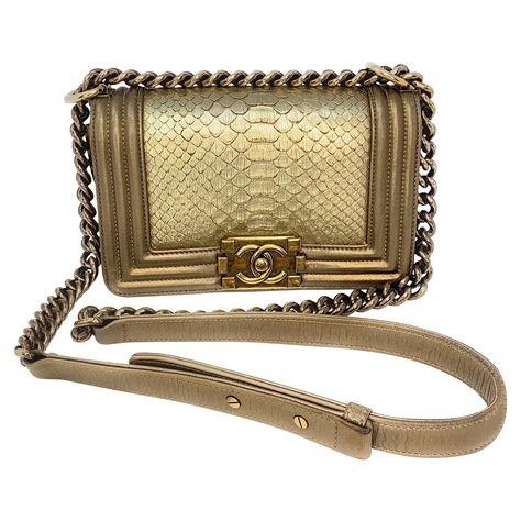 chanel boy metallic python|boys Chanel flap bag.